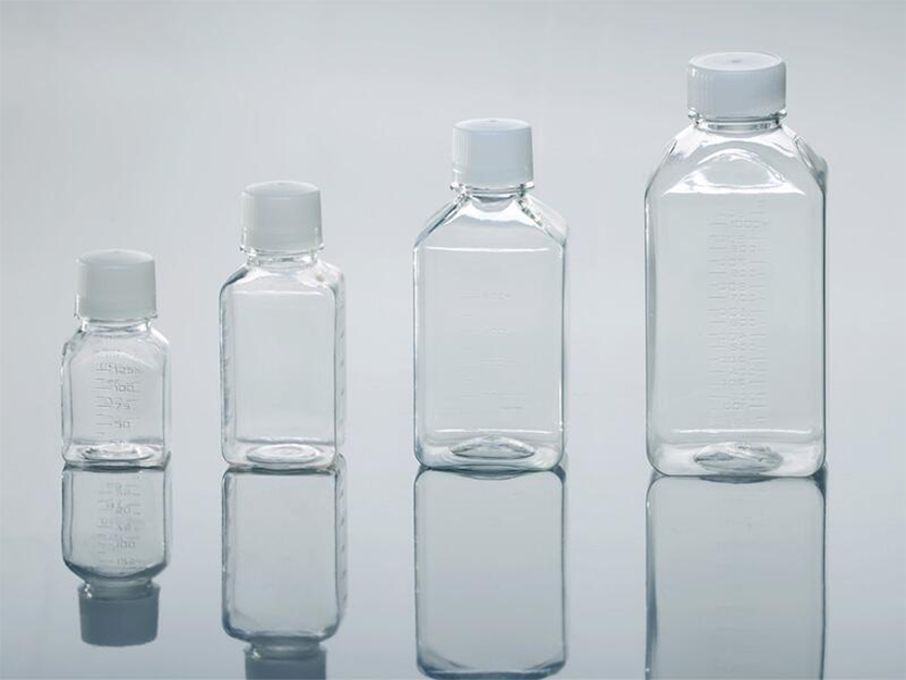 Square PET Media Bottles