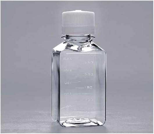 Square PET Media Bottles