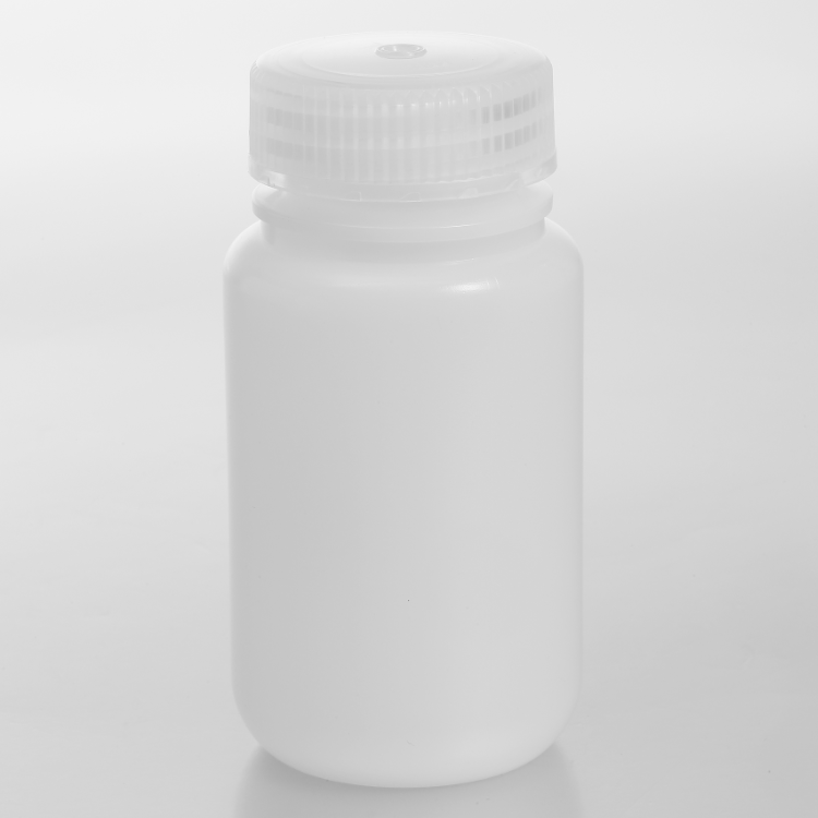 125ML Milky-white translucent Wide-mouth HDPE Reagent Bottle