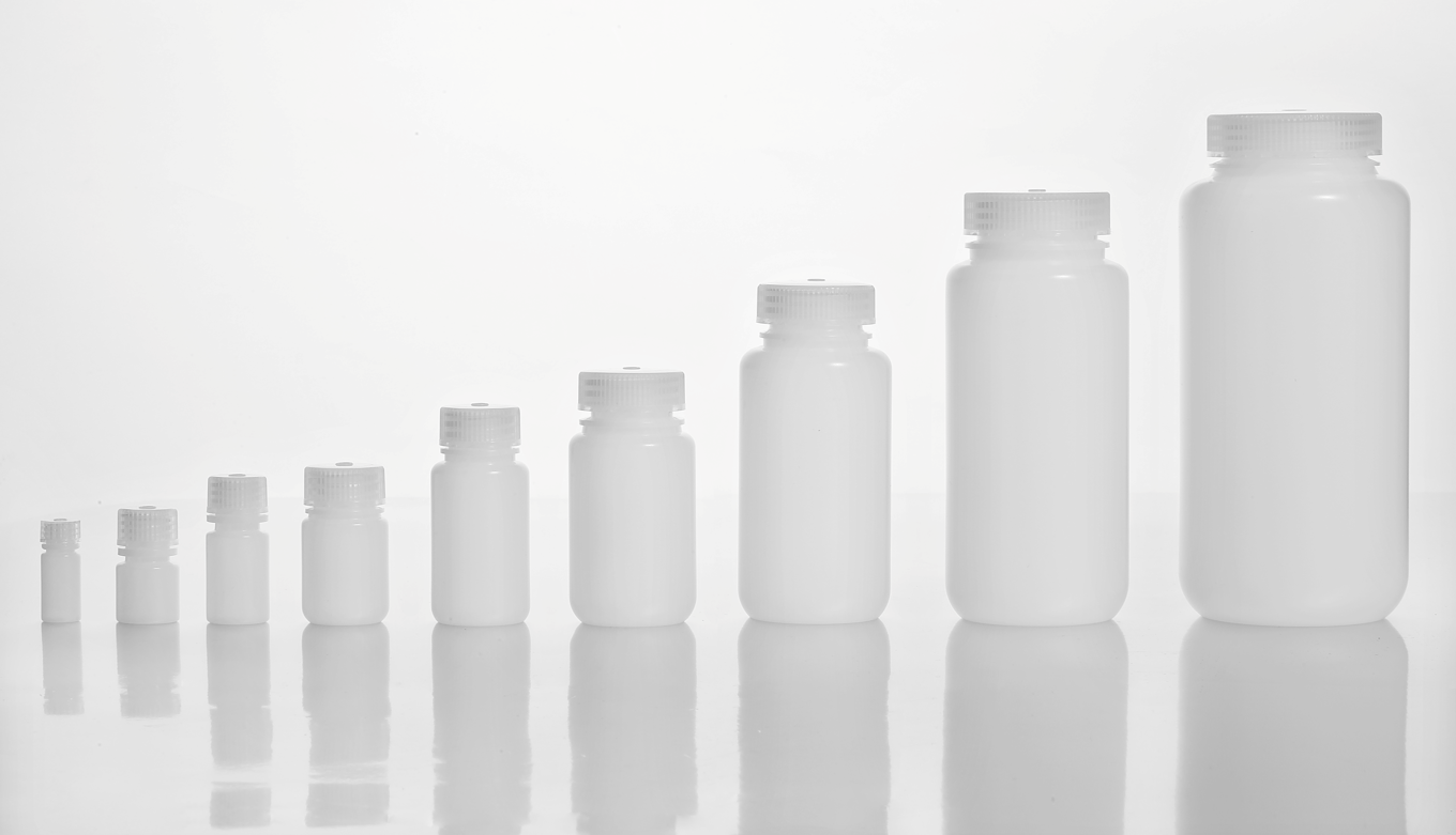 500ML Milky white translucent Wide-mouth HDPE Reagent Bottle