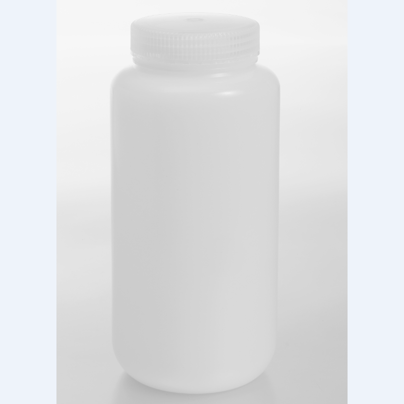 1000ML Milky white translucent Wide-mouth HDPE Reagent Bottle