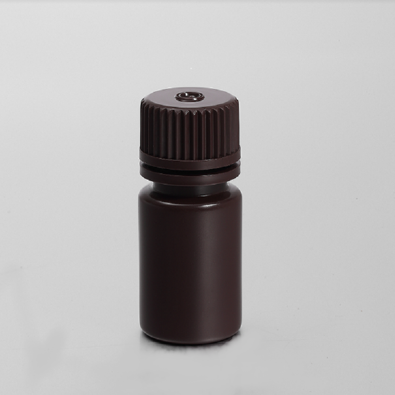 HDPE 15ML Amber Wide-mouth Reagent Bottle