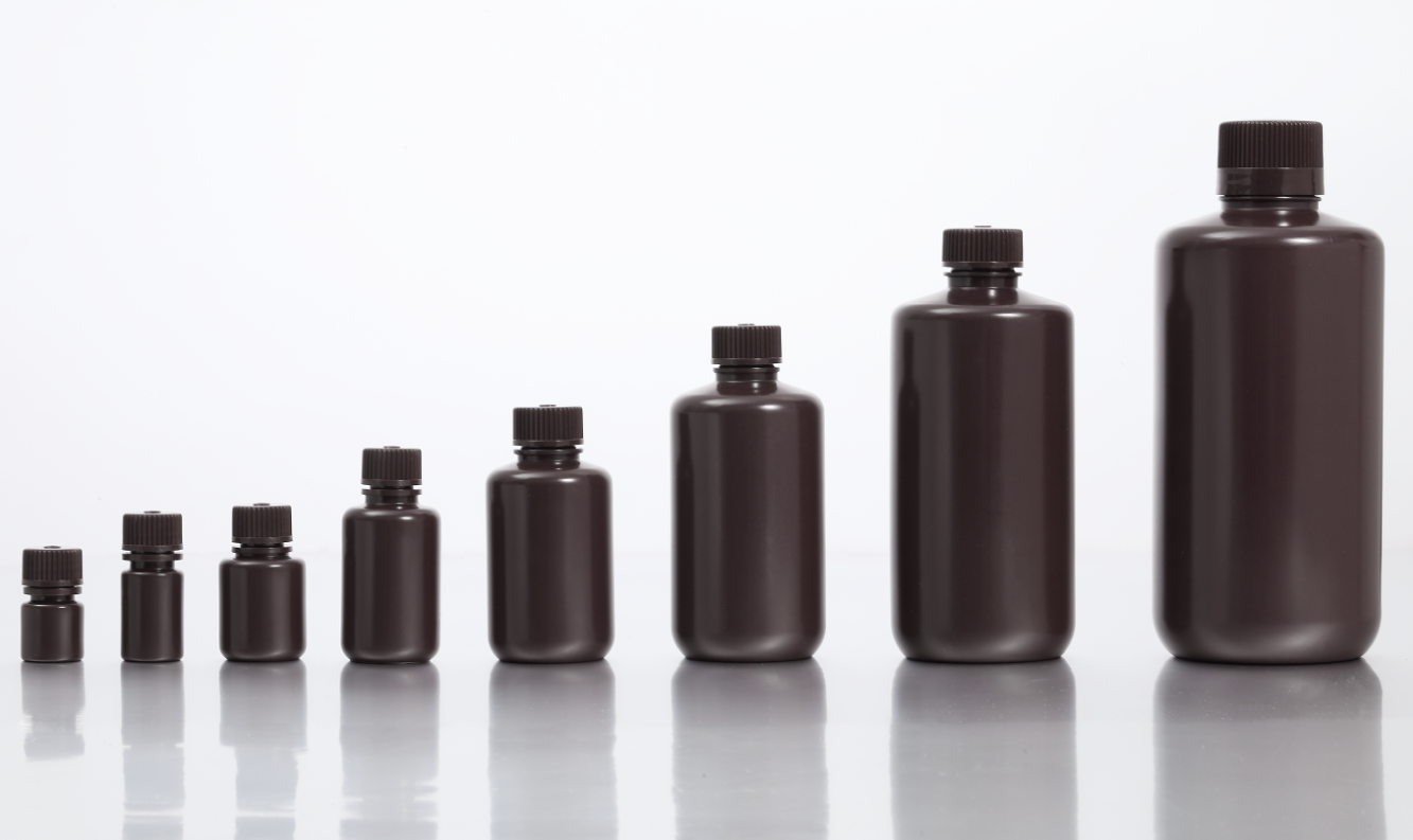 Amber PP 125ML Narrow-mouth Reagent Bottle