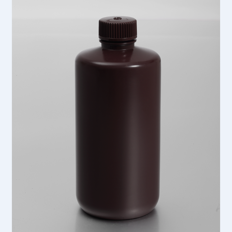 Amber PP 500ML Narrow-mouth Reagent Bottle