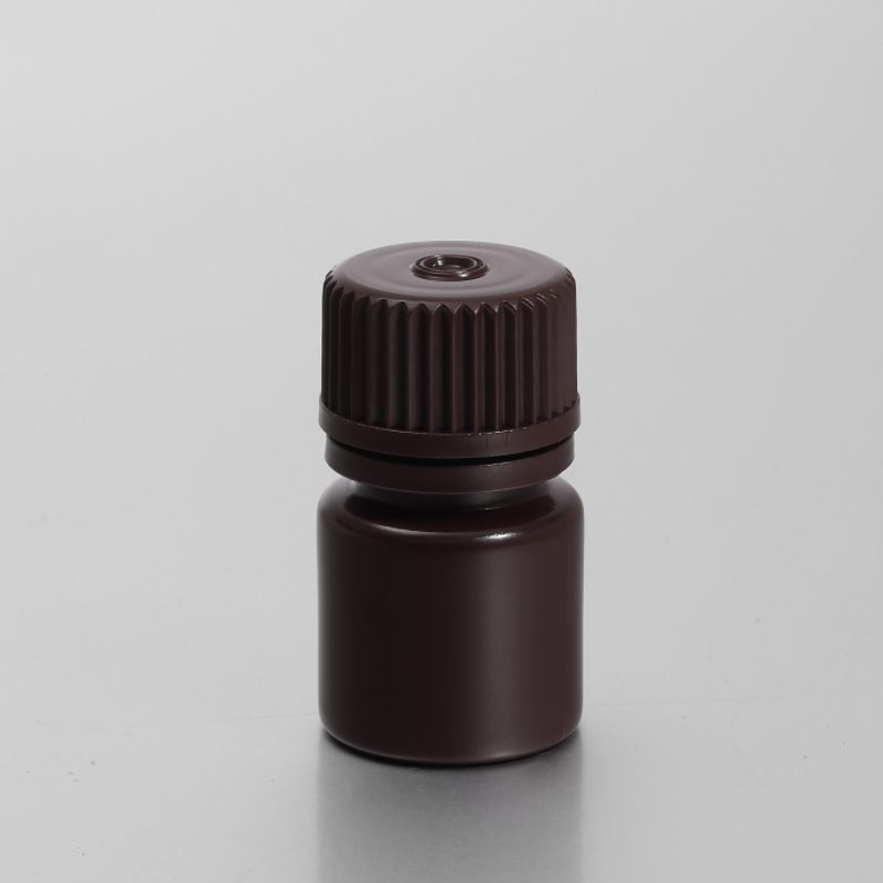 HDPE 8ML Amber Narrow-mouth Reagent Bottle