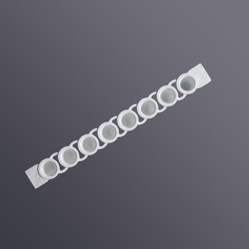 0.1ml White 8-Strip PCR Tubes with Flat Cap Suitful for Roche L480 Model