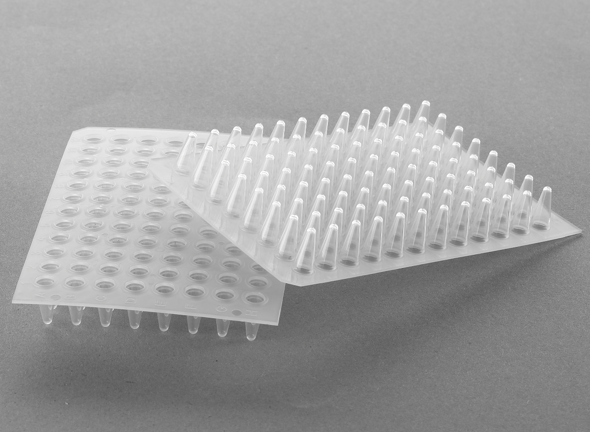 96*0.1ml PCR Plate (No-skirt)，Clear