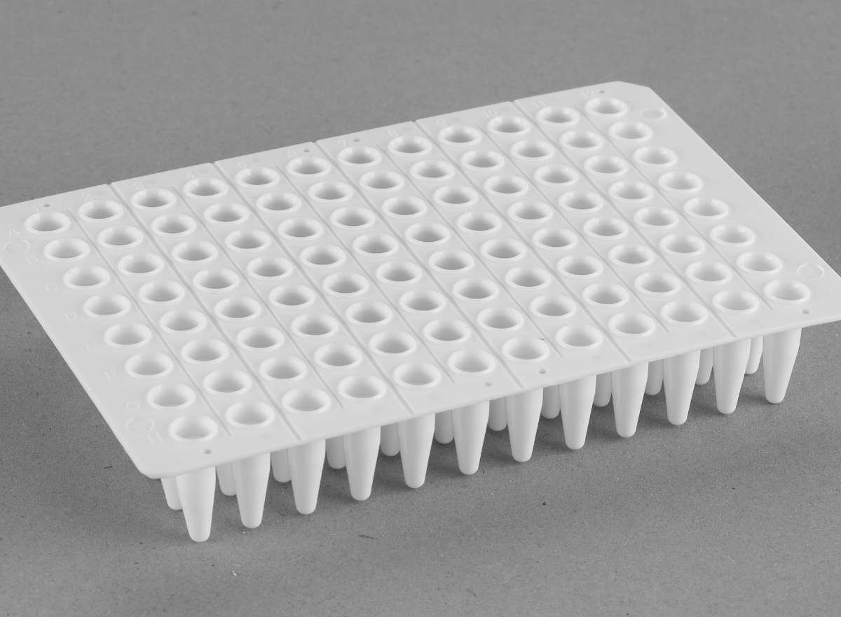 96*0.2ml PCR Plate(No-skirt)，White