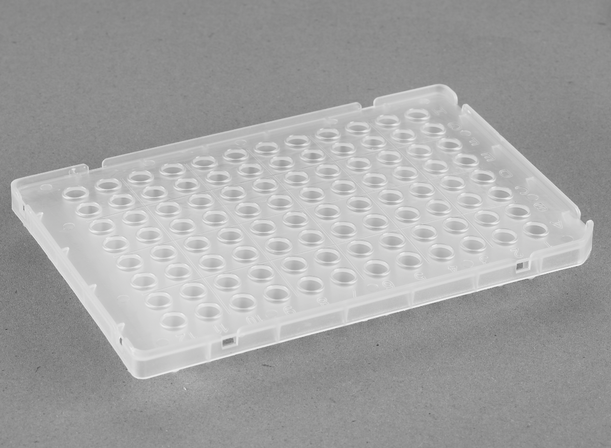 96*0.1ml PCR Plate(Half-skirt)，Clear （for Applied Biosystems Q-PCR）
